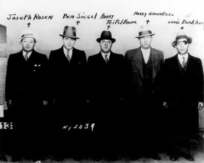 Bugsy Siegal In A Police Lineup  C. 1927