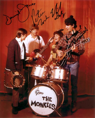 Signed Photo Of The Monkees  C. 1969