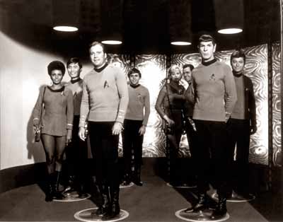 Star Trek Crew On The Transporter  C. 1966