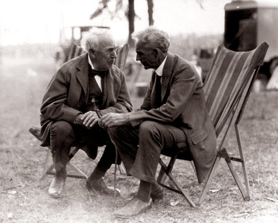 Henry Ford & Thomas Edison Camping C. 1924