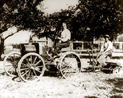 Henry Ford On A Tractor C. 1915