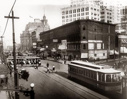 Detroit's Michigan Avenue C. 1934